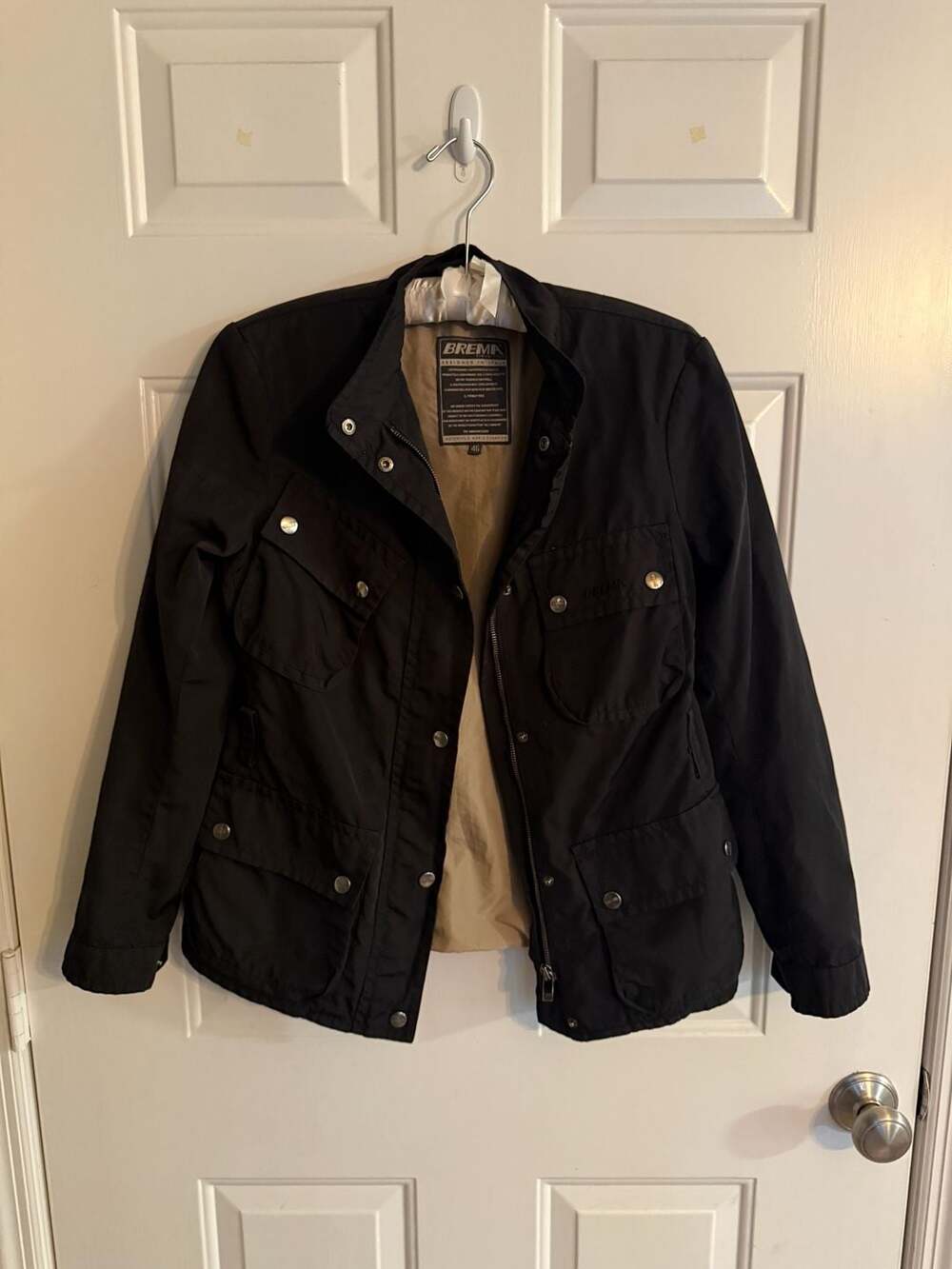Brema Jacket Size 46 Black Utility Field Moto